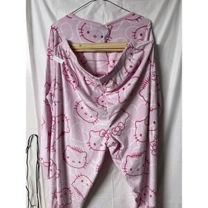 Hello kitty 2 Piece Sanrio Pajamas Size XL Pink‎